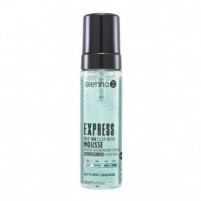Sienna X Express Clear Self Tan Water Mousse Skaidrios savaiminio įdegio putos su hialuronu 190ml