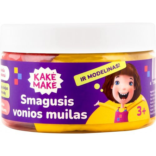 Kakė Makė Smagusis vonios muilas-modelinas braškių kvapo 300g