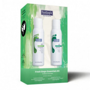 Footlogix Fresh Steps Essentials Kit Ikdienas atsvaidzinošais pēdu kopšanas komplekts 2x125ml