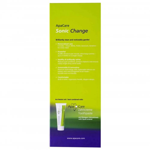 ApaCare Sonic Change Toothbrush Elektrinis garsinis dantų šepetėlis 1 vnt.