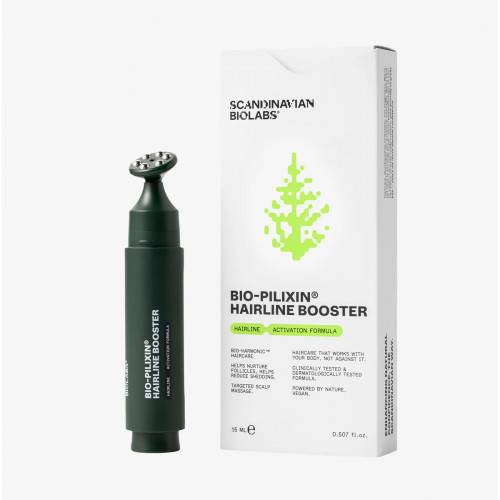 Scandinavian Biolabs Women's Bio-Pilixin Hairline Booster Plaukų augimą skatinantis serumas su masažuokliu 15ml