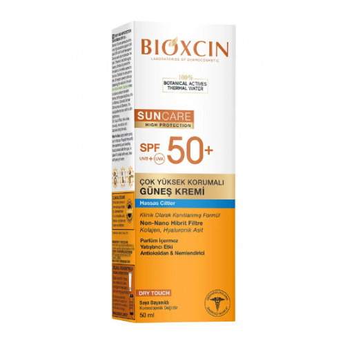 Bioxcin Suncare Face and Body Cream SPF50+ Apsauginis veido ir kūno kremas nuo saulės jautriai odai 50ml