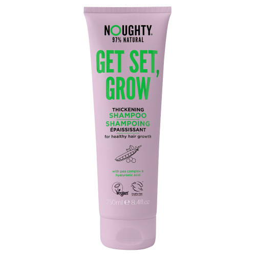 Noughty Get Set, Grow Thickening Shampoo Plaukų augimą skatinantis šampūnas su hialurono rūgštimi ir žirnių kompleksu 250ml