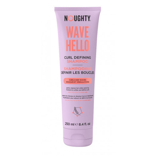 Noughty Wave Hello Curl Defining Shampoo Šampūnas su ryžių vandeniu ir juodųjų avižų ekstraktu 250ml