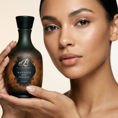 Bathsheba Massage Oil Masažui skirtas prabangus aliejus 237ml