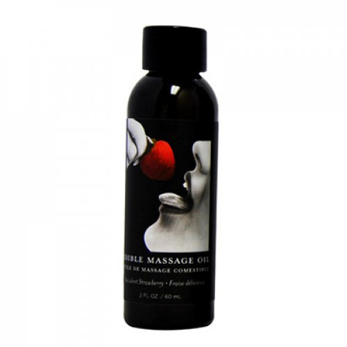 Hemp Seed Strawberry Edible Massage Oil Valgomas masažo aliejus 237ml
