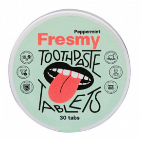 Fresmy Peppermint Toothpaste Tablets 30 tabs