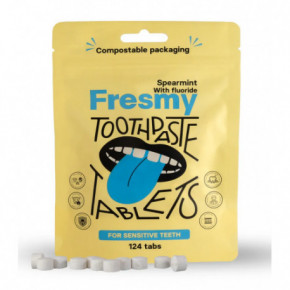 Fresmy Spearmint (with Fluoride) Toothpaste Tablets Dantų pastos tabletės su fluoru 124 tabs