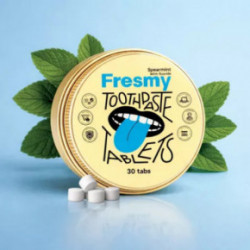 Fresmy Spearmint (with Fluoride) Toothpaste Tablets Dantų pastos tabletės su fluoru 30 tabs