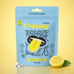Fresmy Lemon Toothpaste Tablets Dantų pastos tabletės 30 tabs
