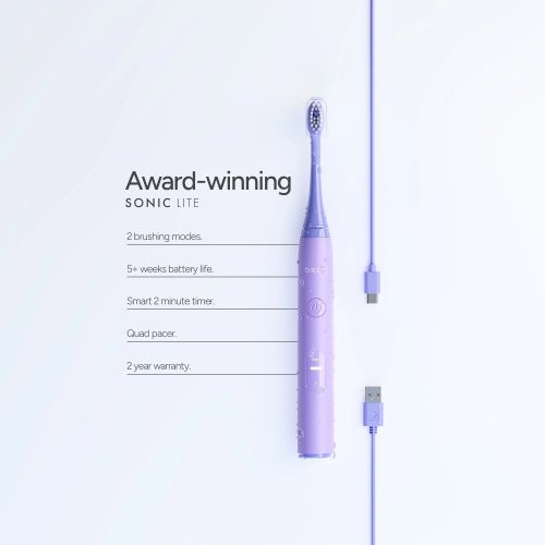 ORDO Sonic Lite Electric Toothbrush Elektrinis dantų šepetėlis Lavender