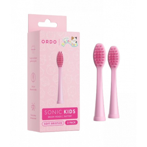 ORDO Sonic Kids Battery - Brush Heads Keičiamos dantų šepetėlio galvutės 2vnt