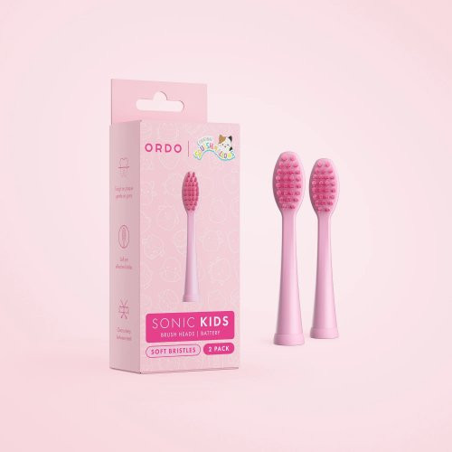 ORDO Sonic Kids Battery - Brush Heads Keičiamos dantų šepetėlio galvutės 2vnt