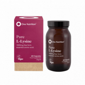 One Nutrition Pure L-Lysine 1000 mg Tīrs L-lizīns 60 kapsulas