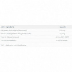 One Nutrition Shilajit Energizing Blend Energizuojantis mišinys su išgrynintu Shilajit 50 kapsulių