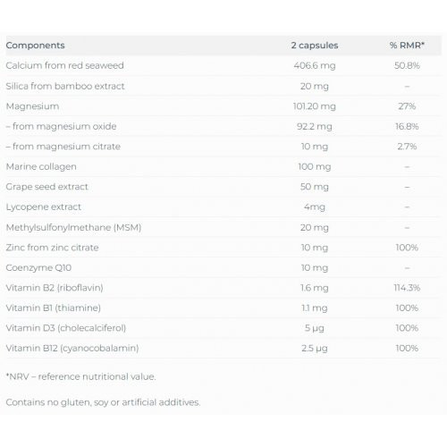 One Nutrition Pure Radiance Maisto papildas plaukams, odai ir nagams 60 kapsulių