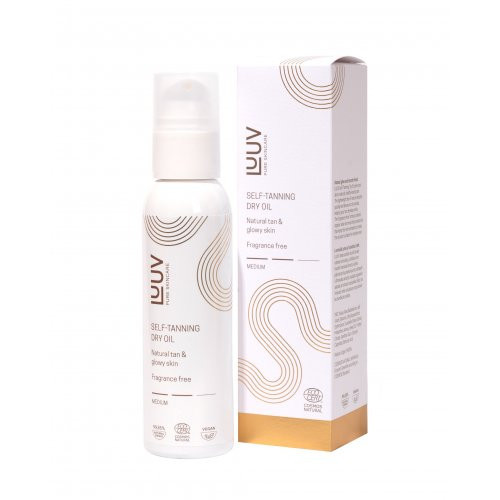 Luuv Self-Tanning Dry Oil Medium Vidutinio tamsumo sausas savaiminio įdegio aliejus 150ml