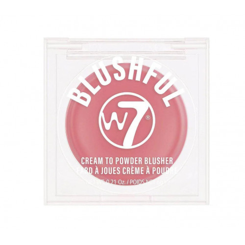 W7 Cosmetics Blushful Cream To Powder Blusher Kreminiai skaistalai 6g