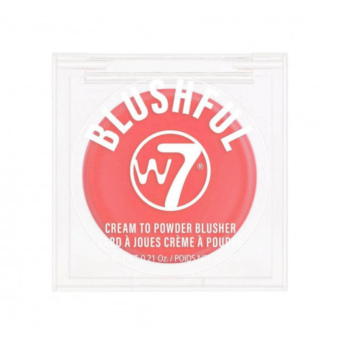 W7 Cosmetics Blushful Cream To Powder Blusher Kreminiai skaistalai 6g