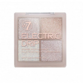 W7 Cosmetics Electric Drip Shimmer Eyeshadow Palette Acu ēnu palete 12g