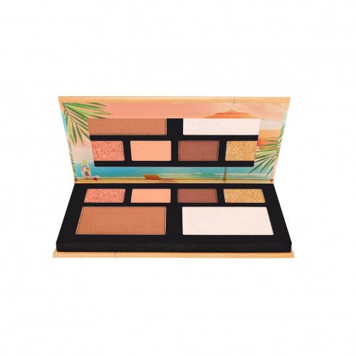 W7 Cosmetics Tropical Escape Face & Eye Palette Akių šešėlių ir bronzantų paletė 1 vnt.