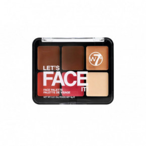 W7 Cosmetics Let's Face It Makeup Palette Grima palete 6g