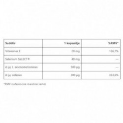 Vitalharmony Selenium Select + Vitamin E Maisto papildas selenas 90 kapsulių