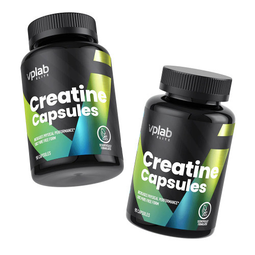 VPLab Nutrition Creatin 100% Creapure® Maisto papildas kreatino monohidratas 90 kapsulių