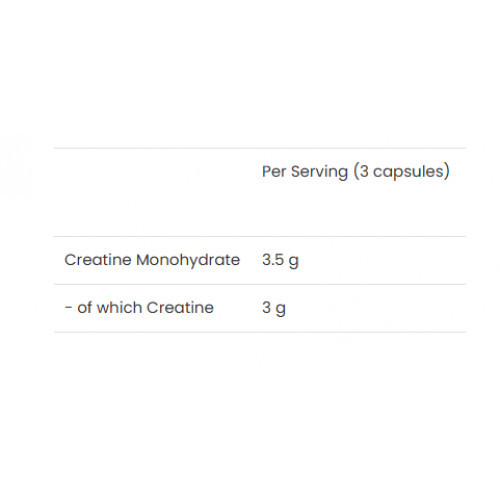 VPLab Nutrition Creatin 100% Creapure® Maisto papildas kreatino monohidratas 90 kapsulių