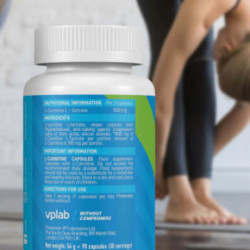 VPLab Nutrition L-Carnitine Maisto papildas L-karnitinas 90 kapsulių