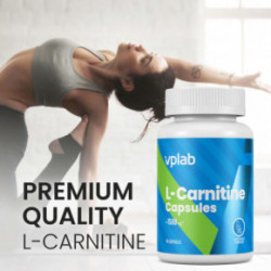 VPLab Nutrition L-Carnitine Maisto papildas L-karnitinas 90 kapsulių