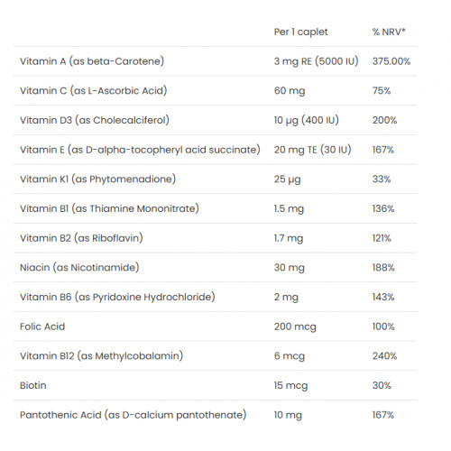 VPLab Nutrition Daily 1 Multivitaminų ir mineralų kompleksas 100 kapsulių