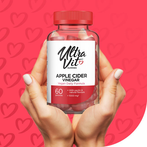 VPLab Nutrition UltraVit Apple Cider Vinegar Obuolių acto guminukai 60 guminukų