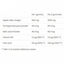 VPLab Nutrition UltraVit Apple Cider Vinegar Obuolių acto guminukai 60 guminukų