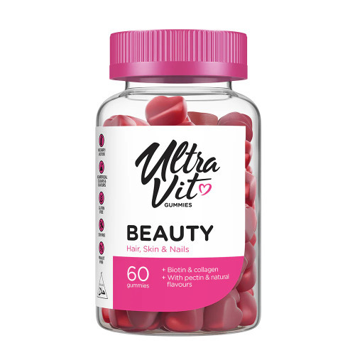 VPLab Nutrition UltraVit Gummies Beauty Maisto papildas plaukams, odai ir nagams 60 guminukų