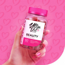 VPLab Nutrition UltraVit Gummies Beauty Maisto papildas plaukams, odai ir nagams 60 guminukų