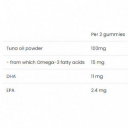 VPLab Nutrition UltraVit Omega + DHA Maisto papildas omega riebalų rūgštys 60 guminukų