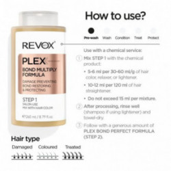 Revox B77 Plex Bond Multiply Formula. Step 1 Apsauginė plaukų priežiūros priemonė 260ml