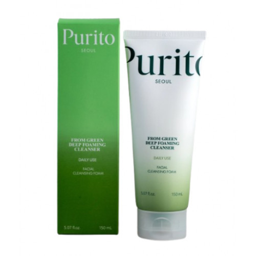 Purito Seoul From Green Deep Foaming Cleanser Švelnus veido prausiklis 150ml