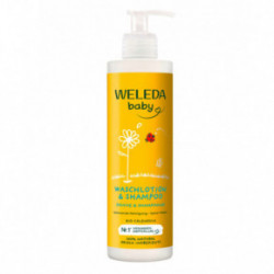 Weleda Calendula Baby Body Wash & Shampoo Vaikiškas šampūnas ir prausiklis su medetkomis 200ml