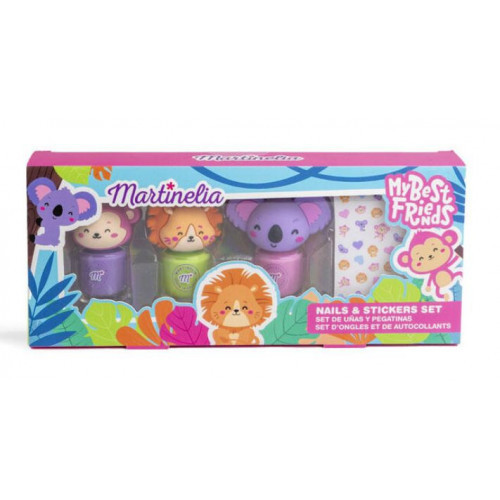 Martinelia My Best Friends Nails & Stickers Set Nagų priemonių rinkinys mergaitėms