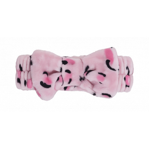 Take Care Hair Bow Headband Vaikiška galvos juosta su kaspinu Pink