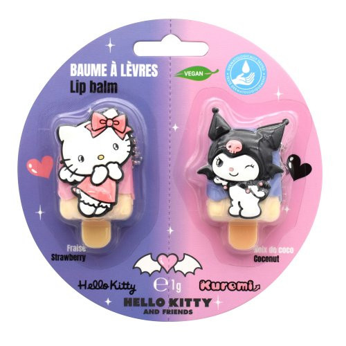 Take Care Lip Balm Duo Lūpų balzamų rinkinys Hello Kitty