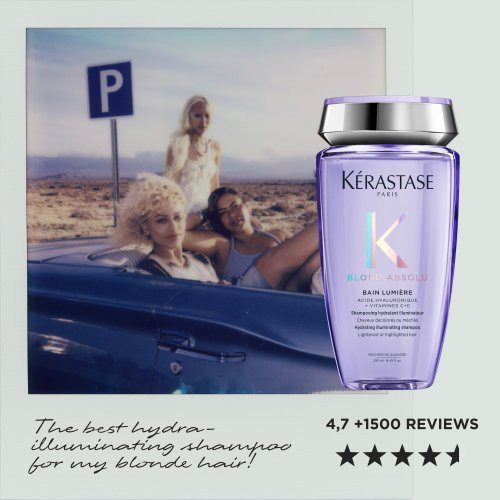 Kérastase Blond Absolu Bain Lumiere Žvilgesio šviesiems plaukams suteikiantis drėkinamasis šampūnas 250ml