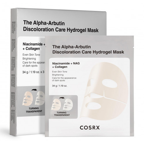 COSRX The Alpha-Arbutin Discoloration Care Hydrogel Mask Gelinė veido kaukė 1 vnt.