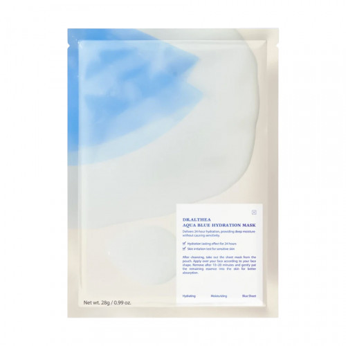 Dr. Althea Aqua Blue Hydration Mask Intensyviai drėkinanti lakštinė veido kaukė 4x28g