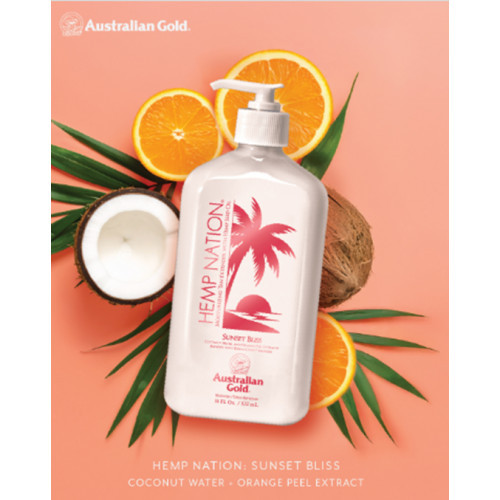 Australian Gold Hemp Nation Sunset Bliss Kasdienis kūno kremas 535ml