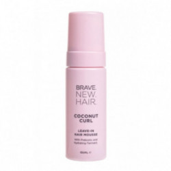Brave New Hair Coconut Curl Leave-in Hair Mousse Plaukų putos garbanotiems plaukams 150ml