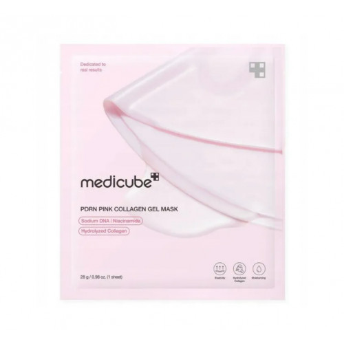 Medicube PDRN Pink Collagen Gel Mask Hidrogelinė kaukė su kolagenu 4x28g