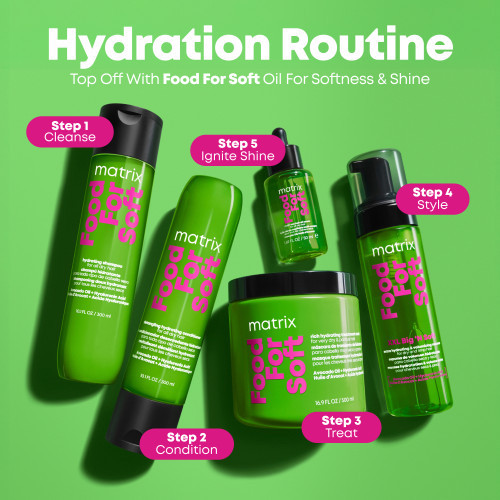 Matrix Food For Soft XXL Volumizing Mousse Apimties suteikiančios putos 200ml